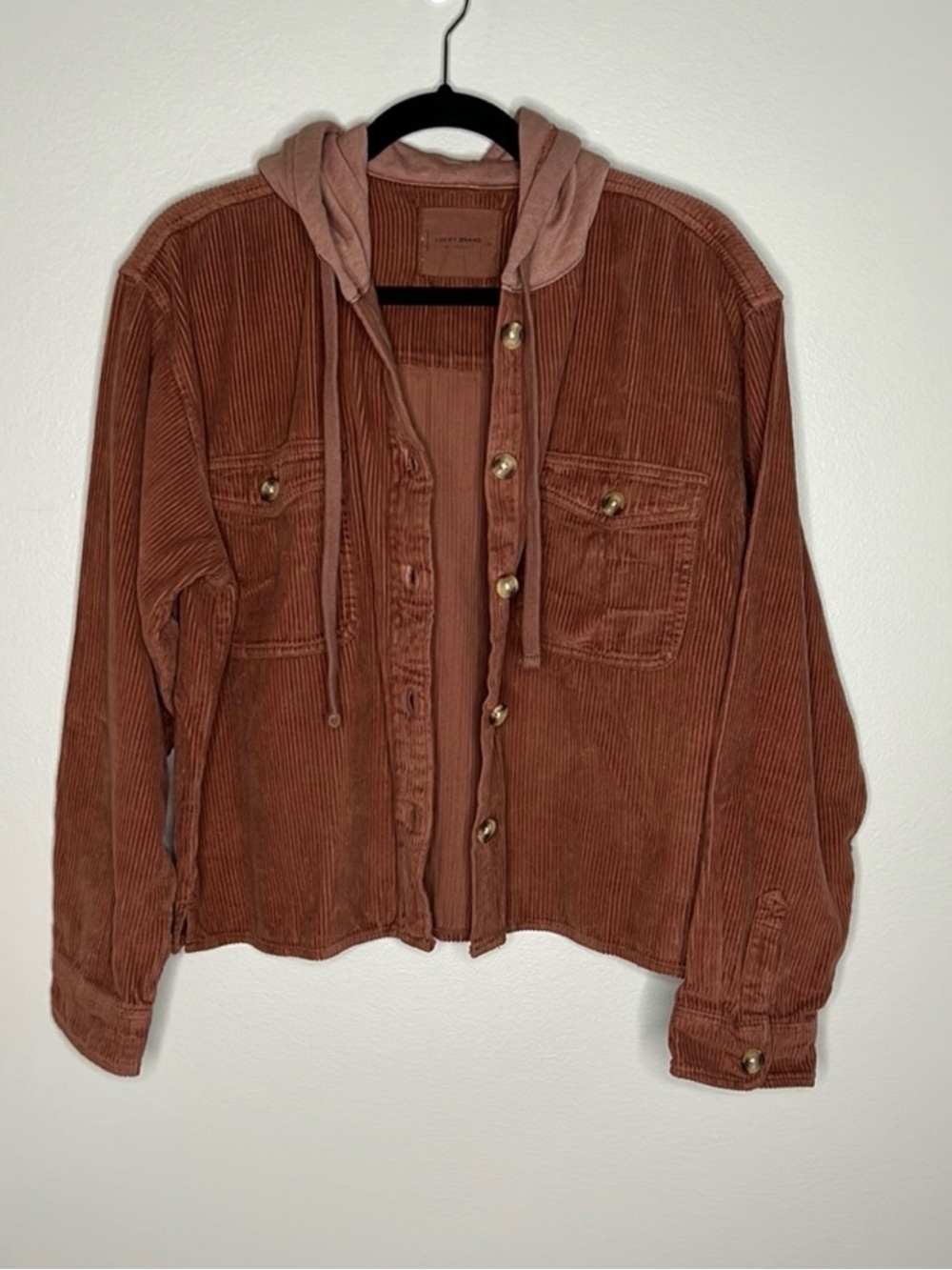 Lucky Brand NWT Corduroy Hoodie Jacket - Size M - Picture 3 of 9